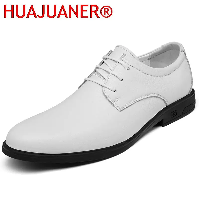

High Quality Mens Dress Shoes Men Oxfords Fashion Business Wedding Men's Shoes 2022 New Classic Cow Leather Suits Big Size 34-47