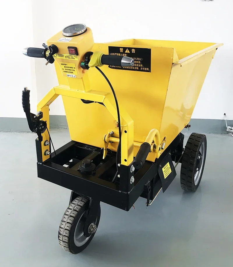 Электрический косой грузовик инженерный автомобиль саморазгрузочный