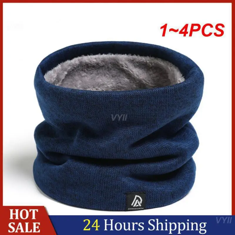 

1~4PCS Warm Thick 2021 New 2021 New Fashion Scarf Knitting Collar Winter Scarf All-match Allmatch High Quality Ring