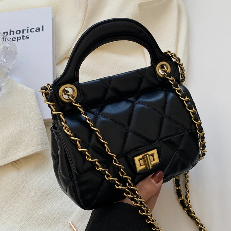 

Роскошные Сумки из искусственной кожи для женщин, модные дизайнерские дамские сумочки на ремне, повседневные мессенджеры на цепочке