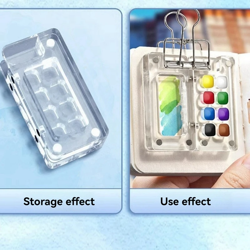 Портативная палитра дорожная красок мини-акварельный альбом для рисования с
