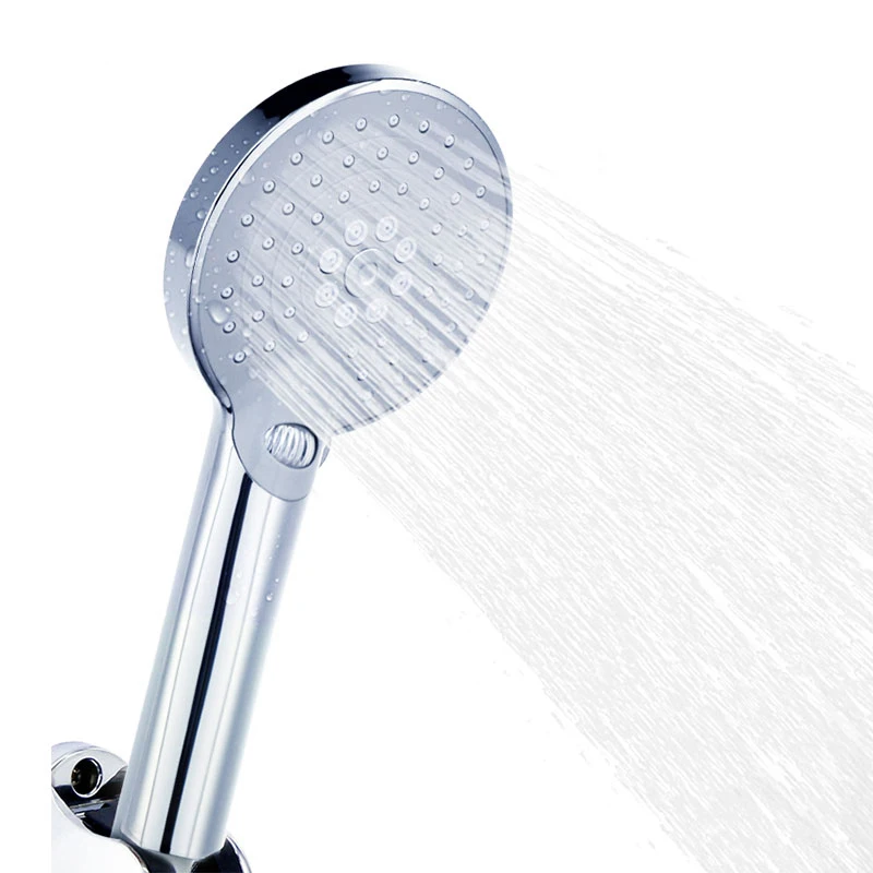 

Chrome Water Saving Hand Hold supercharged flow Showerhead Functional Plastic Electroplated Rainfall Shower New SPA bathroom acc