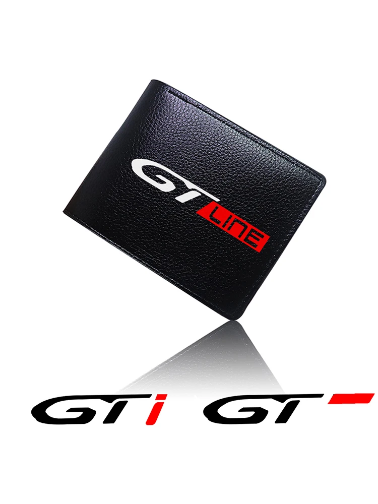 

Автомобильный кожаный кошелепосылка ением для карт для Peugeot gt gti gtline 508 5008 3008 208 2008 308