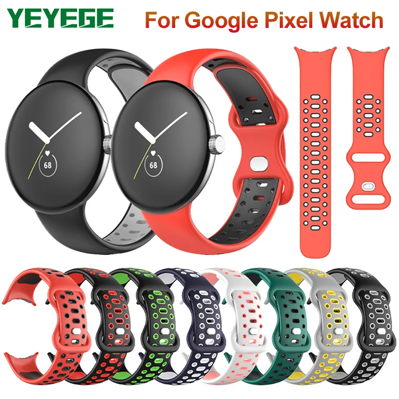 

Силиконовый ремешок для Google Pixel Watch, спортивный ремешок для Pixel Watch Smartwatch, сменный Браслет для наручных часов, аксессуары