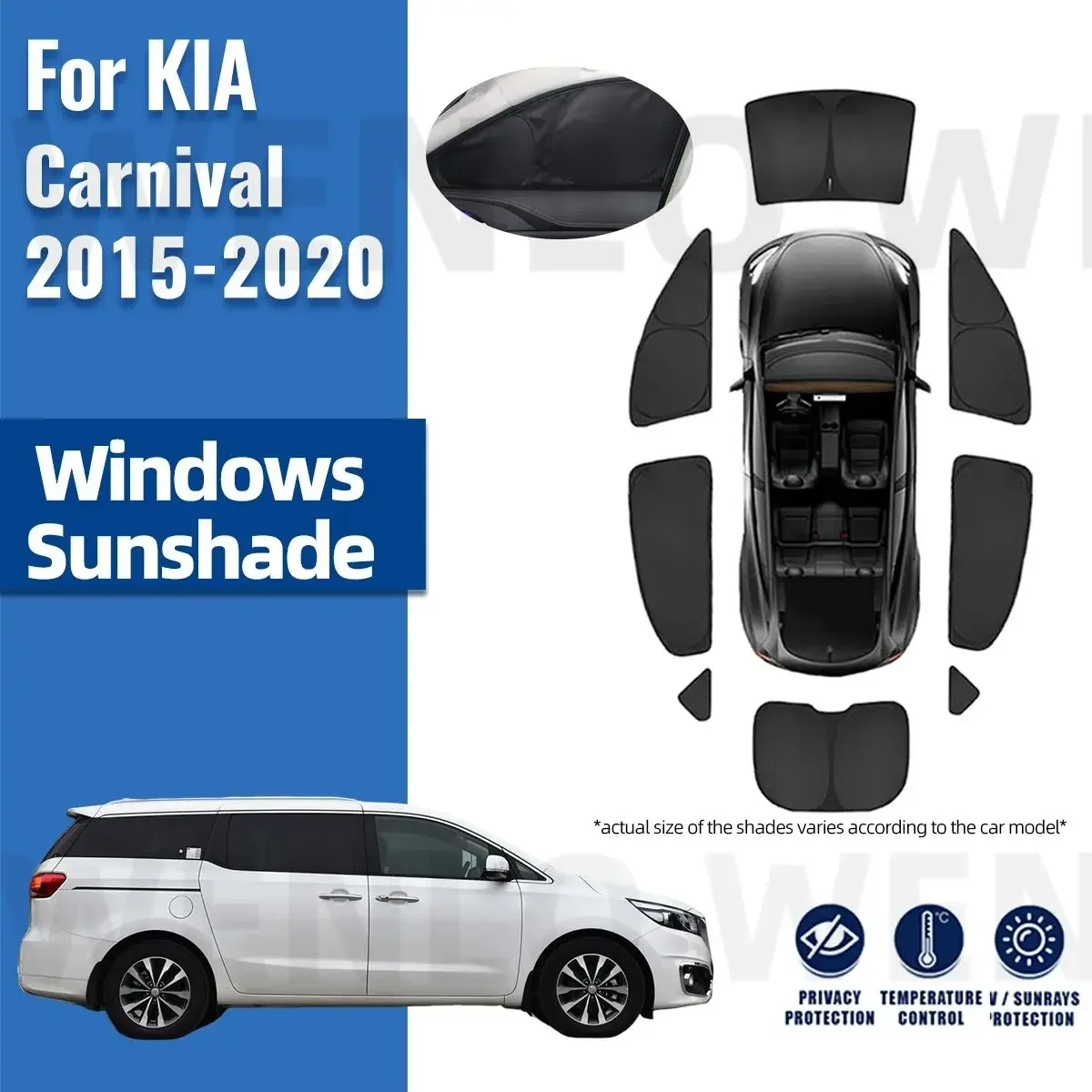 Солнцезащитный козырек для Kia Carnival 2015 2016 2017 2018 2019 2020