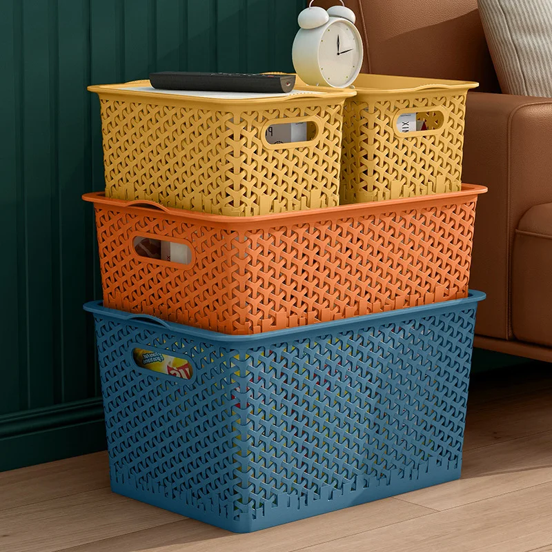

Hollow Portable Storage Basket Home Desktop Sundries Storage Box Bathroom Drain Baskets Kitchen Debris Multi-Purpose Container