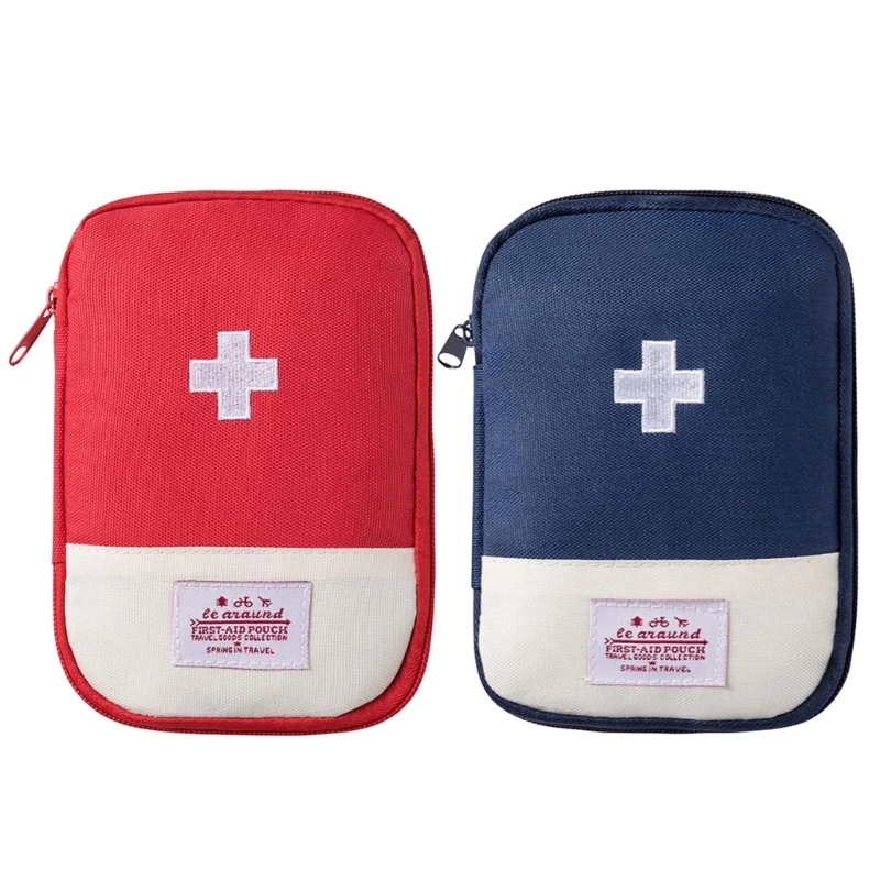 

2 Pack Travel Empty First Aids Portable Empty Aid Medical Bag, Empty Carry Bag Emergency Kits Storage Bag