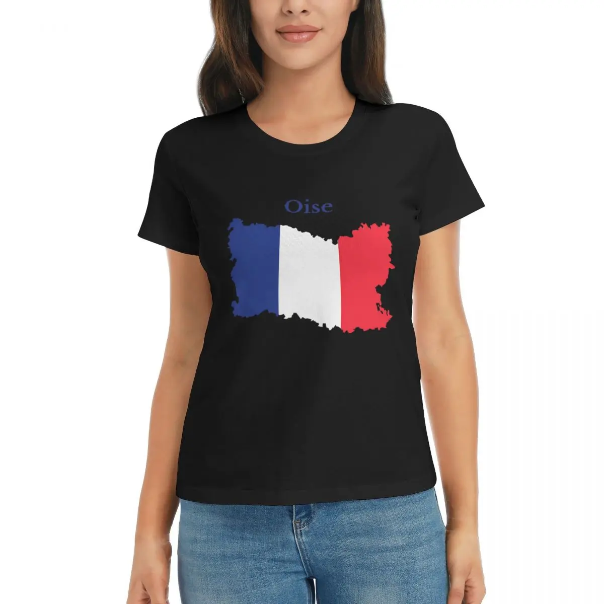 

Oise Map France French Departmenthk Funny Graphic 282-2 Move High grade Black Tshirt Travel USA Size