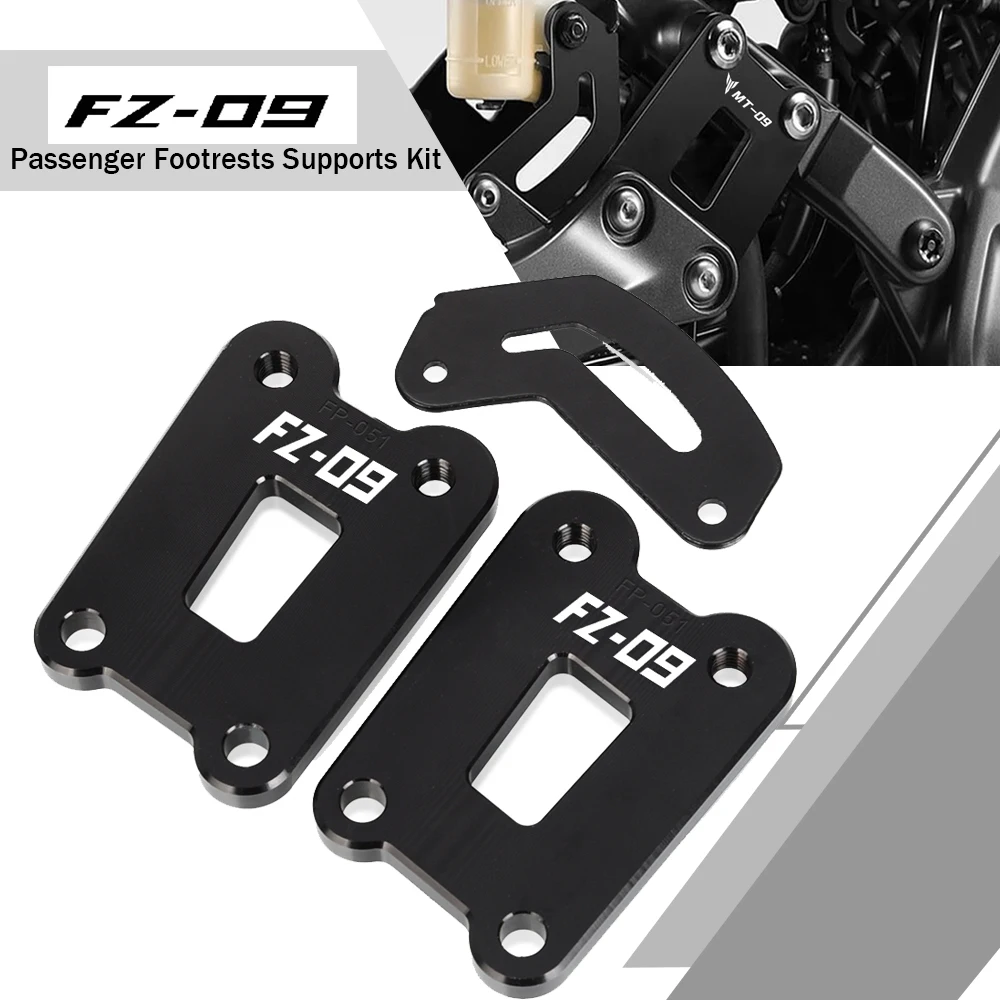 

MT-09 2021 2022 MT09 MT 09 Foot pegs Motorcycle Passenger Footrests Supports Footpeg Lowering Kit For YAMAHA FZ09 FZ 09 FZ-09