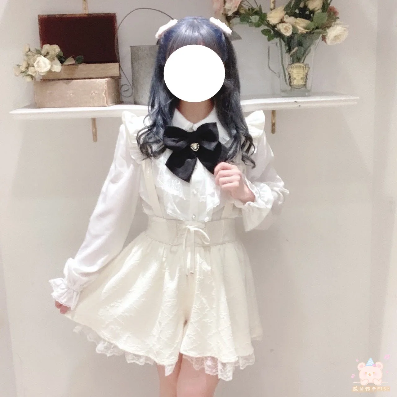 Lace Detachable Strap Shorts All-Match Japanese Style Fashion Casual Shorts Sweet Summer Shorts for Women