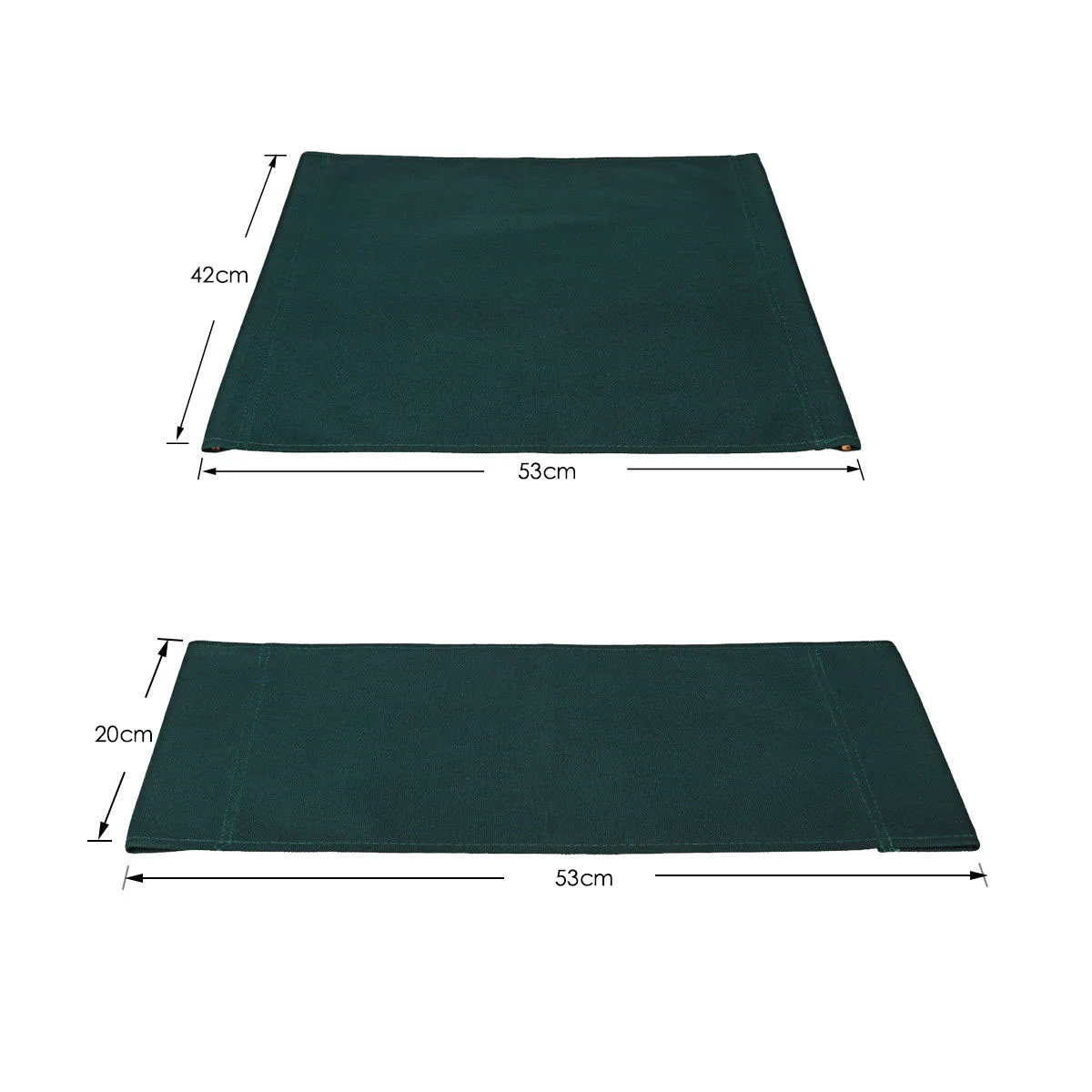

2pc Casual Directors Dark Green Chairs Cover Stool Protector Replacement Canvas Seat Covers Kit 53*20cm/53*42cm 2022 New✅