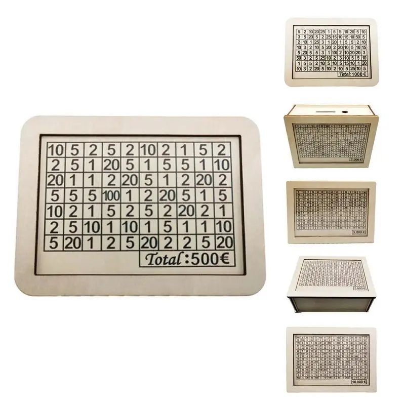 Деревянная копилка с акриловой поверхностью самодельная для банкнот украшения