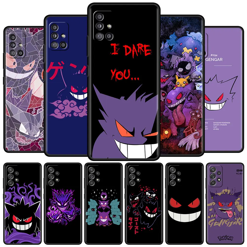 

Case For Samsung Galaxy A12 A52 A51 A32 A21s A31 A71 A73 A53 A33 A23 A13 A72 A41 A22 A11 A02 A01 Phone Cover Pokemon Gengar Capa