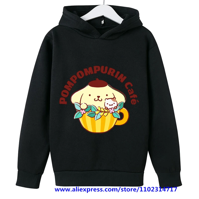 

Толстовка с помпоном, пурин, детская одежда, одежда для девочек, одежда для мальчиков, свитшоты MINISO с длинным рукавом, весна-осень, свитер Sanrio...
