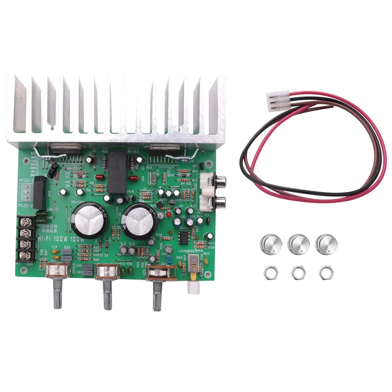 

Усилитель TDA7294, аудиоплата AMP 100Wx2, высокомощный 2,0 канальный усилитель, звуковой динамик, Домашнее аудио