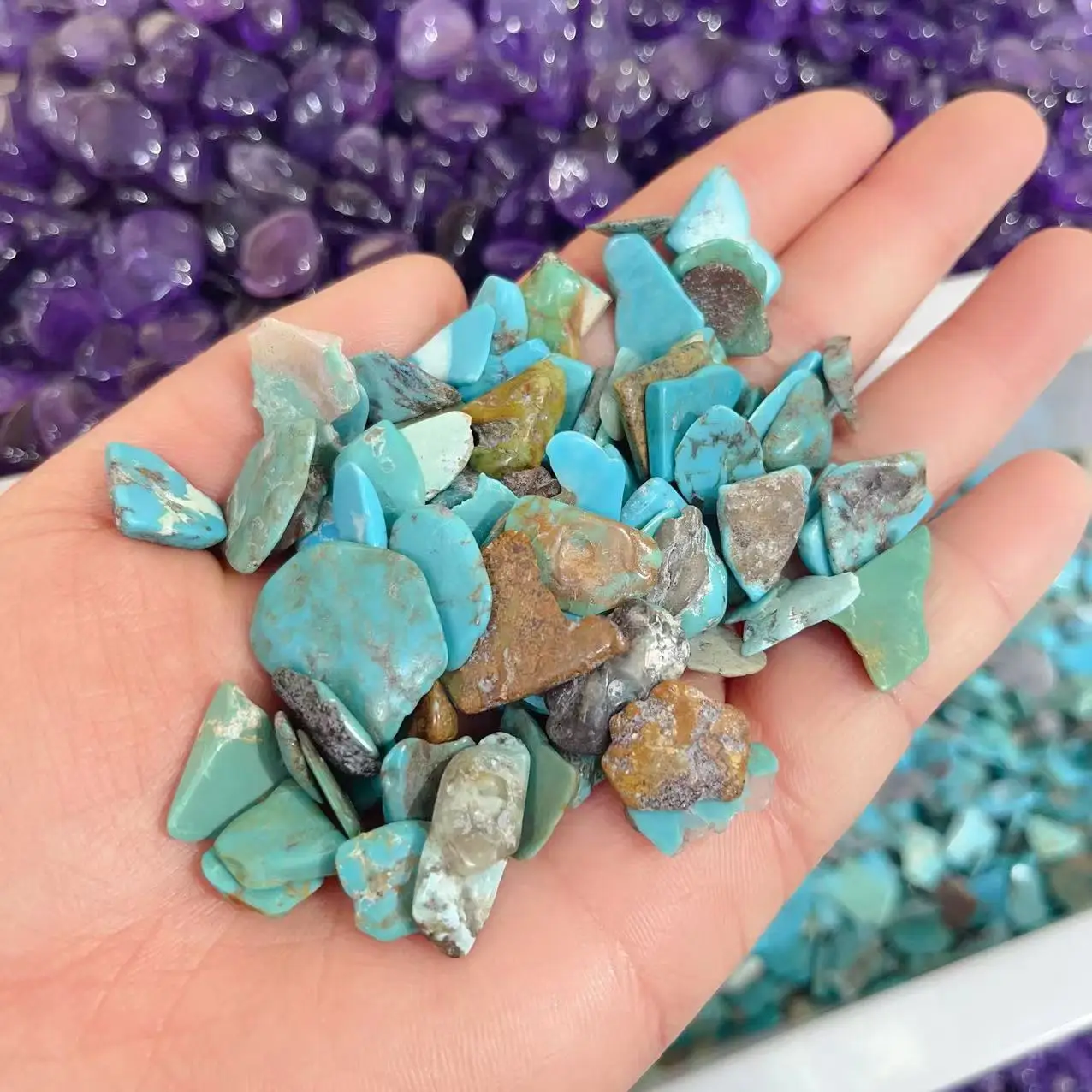 

Бирюзовые камни OUPOSJ для дома и аквариума