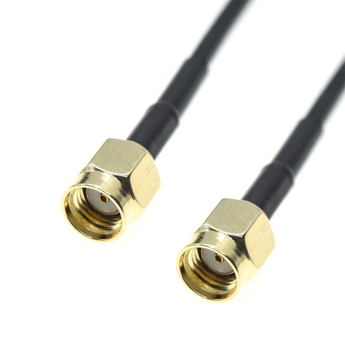 

RP-SMA SMA Connector Male to RP-SMA Male Extension Cable Wire for Coax Coaxial WiFi Network Card RG174 Router Antenna