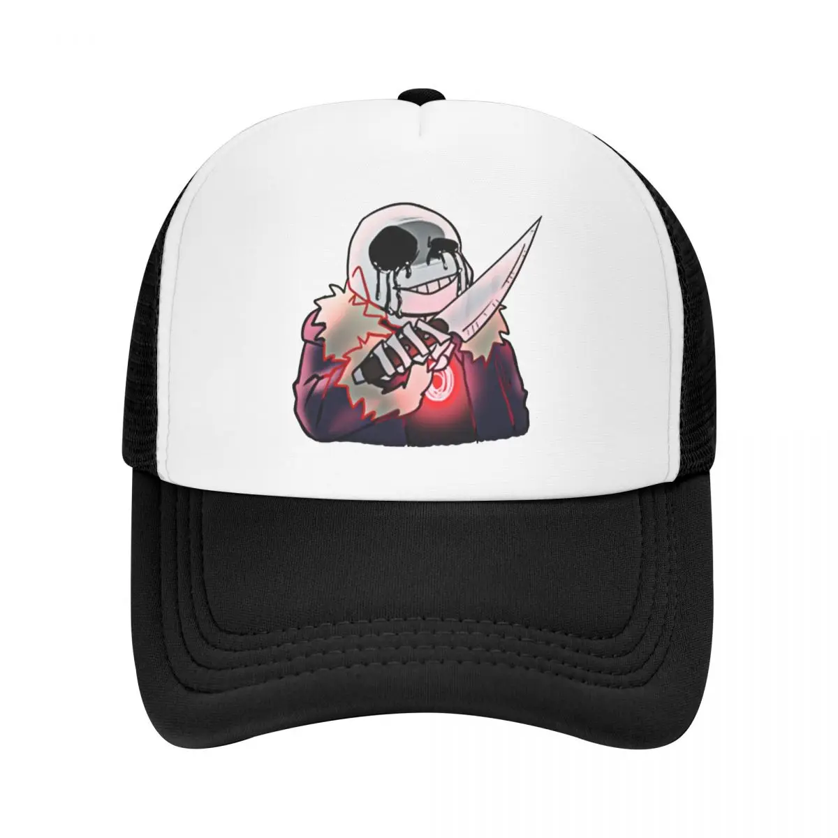 

Personalized Killer Sans Trucker Hat Sun Protection Women Men's Adjustable Undertale Game Baseball Cap Summer Hats Snapback Caps