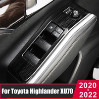 for toyota highlander kluger xu70 2020 2021 2022 2023 car window switch panel trims decorative interior mouldings accessories