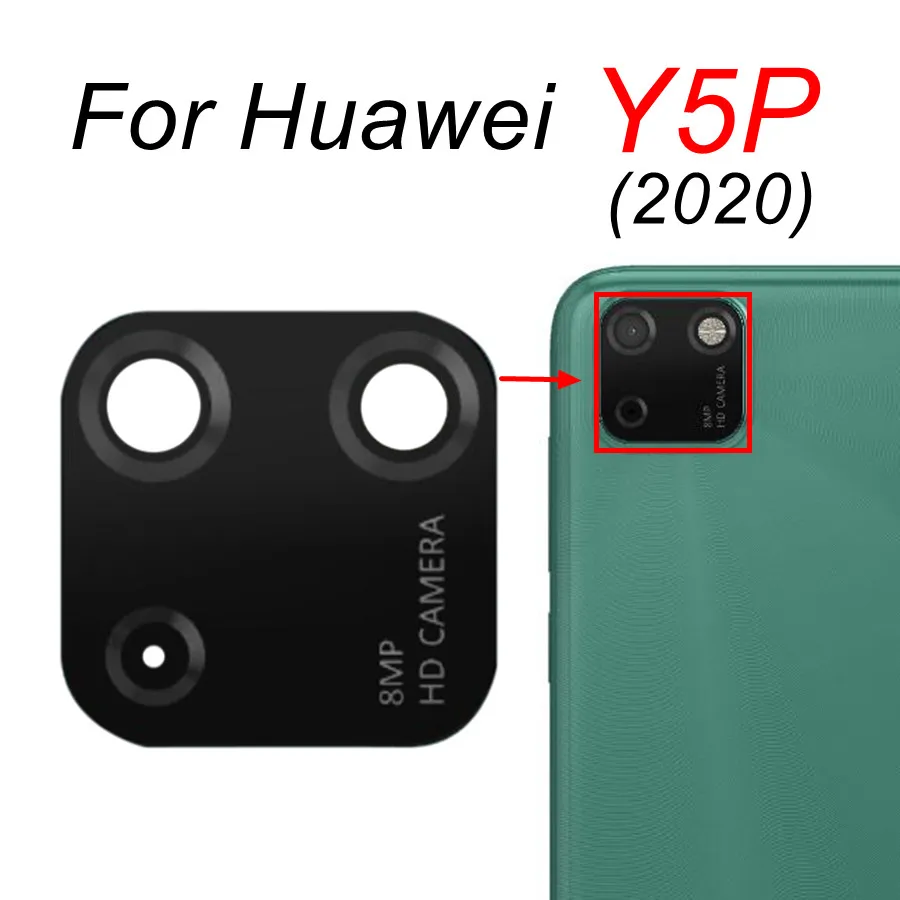 Стеклянный объектив задней камеры для Huawei Y5 Y6 Y7 Y8 Y9 Prime Pro Y5P Y6P Y6S Y7A Y7P Y8S Y8P Y9S Y9A Y60 2018