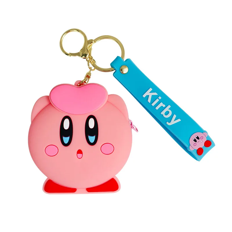 

Kawaii мультфильм звезда Kirby силиконовая сумка Игрушка Аниме периферийные игры персонажи милый мини кошелек для монет подвеска брелок подарок...