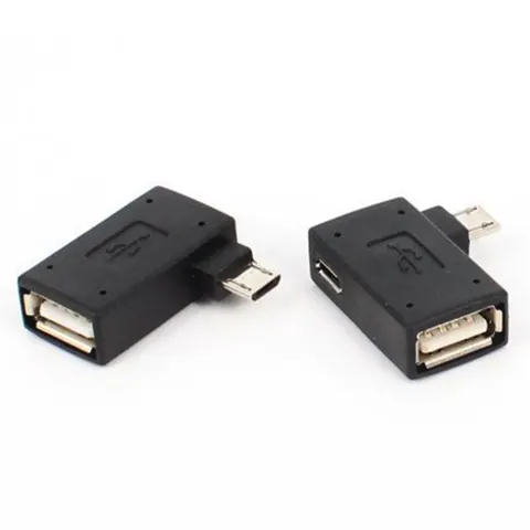 JCD 90-градусный адаптер Micro USB OTG