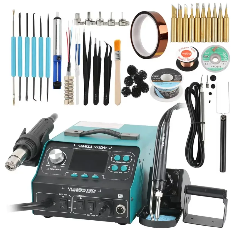 

YIHUA 992DA+ 4 в 1 паяльная станция Eakins