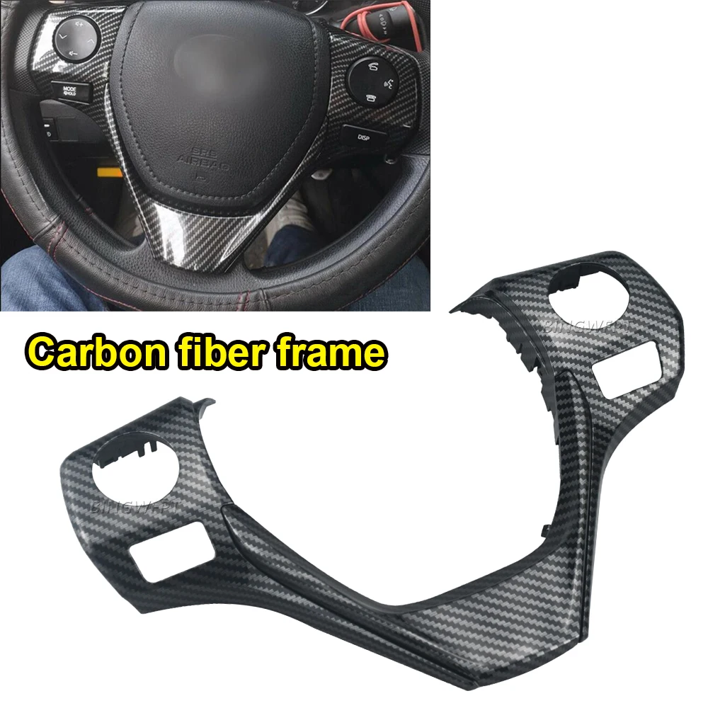 Рамка рулевого колеса автомобиля крышка круиз-крышка для TOYOTA Corolla RAV4 2014-2018 кнопки