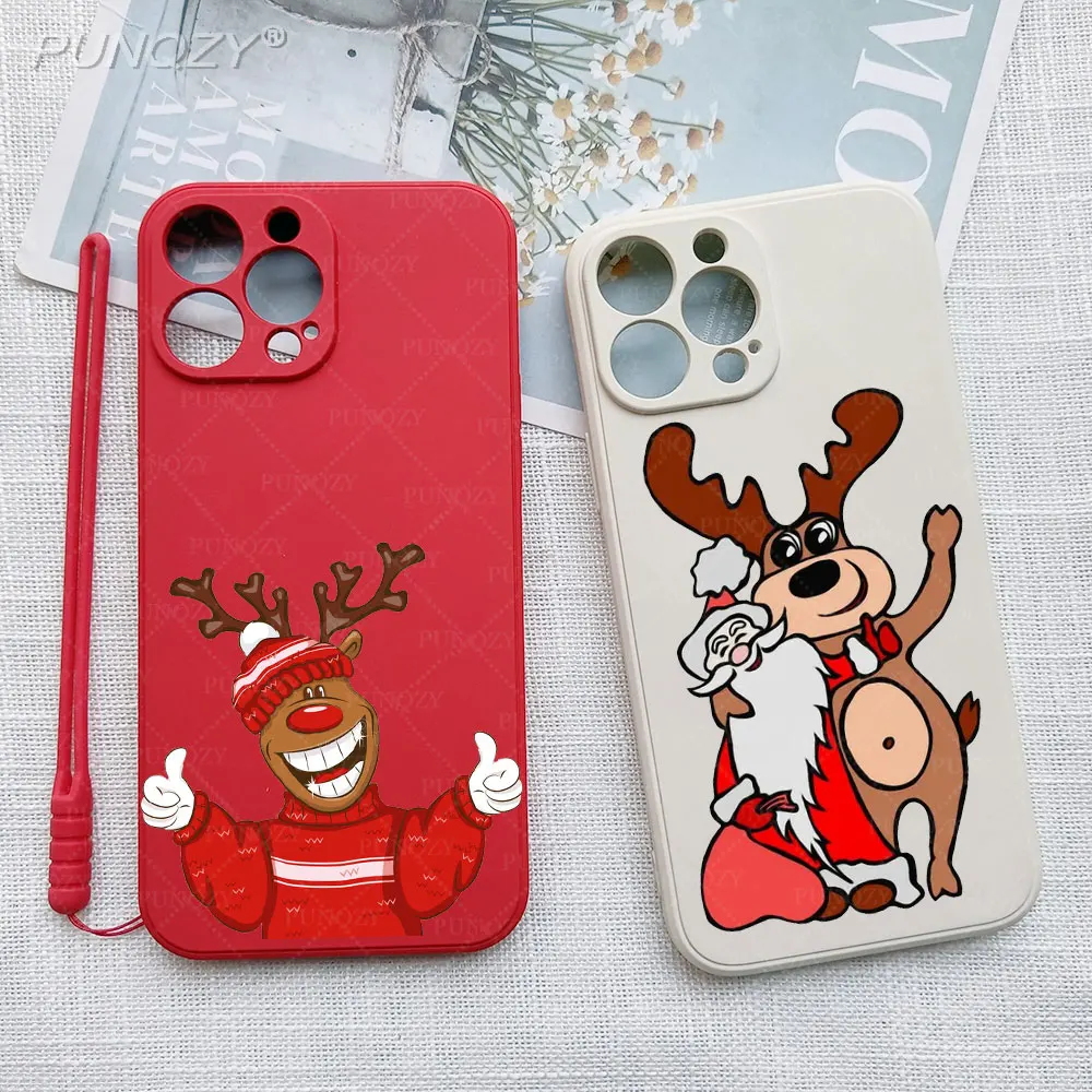 

Merry Christmas Santa Claus Christmas Tree Elk Phone Case For Samsung Galaxy S21 S20 FE S22 S23 PLUS A52 A73 A72 A34 Soft Cover
