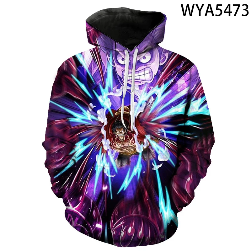 

3D Printed Comics One Piece Hoodies Men Women Children Sweatshirts Streetwear Pullover Long Sleeve Boy Girl Kids Casual Jacket