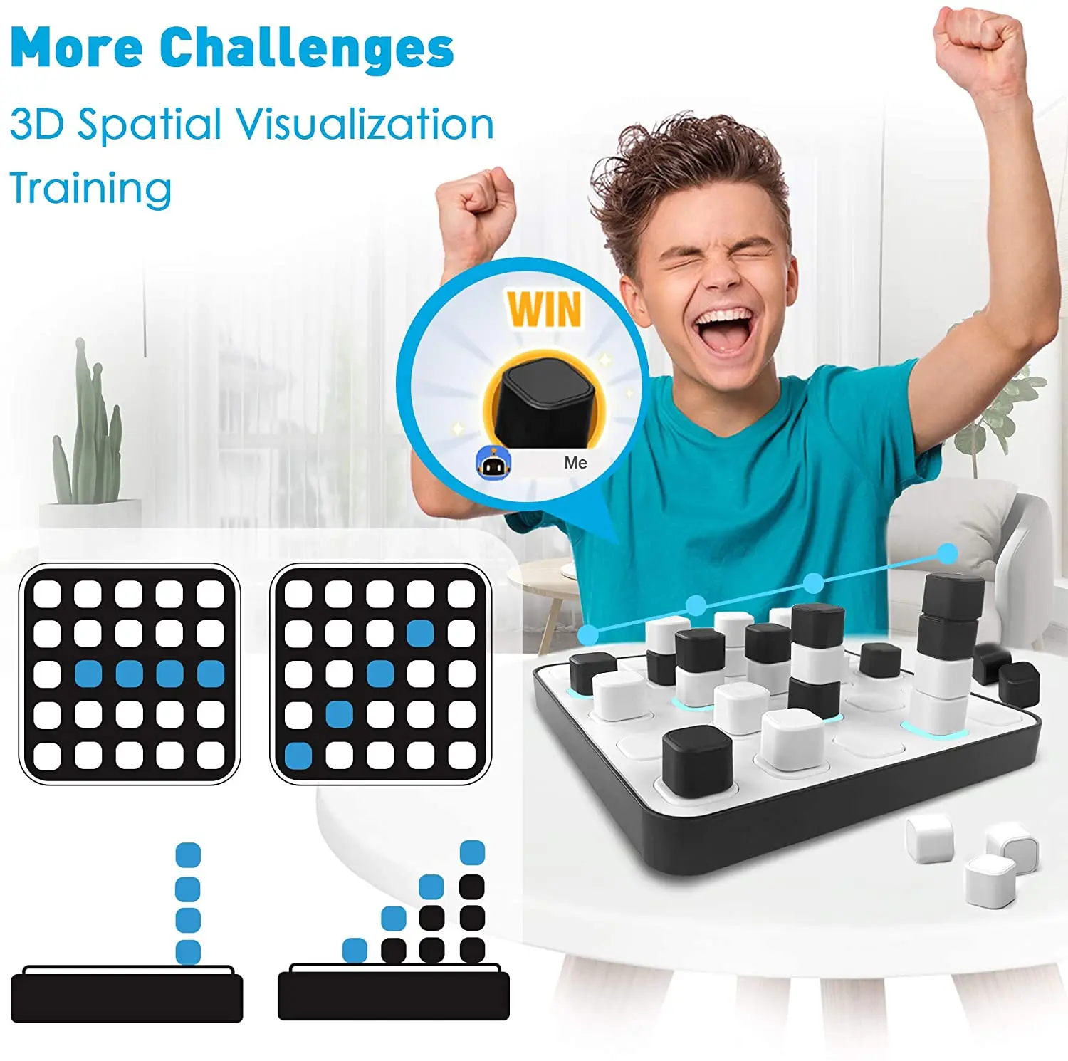 GiiKER AI Smart Four Connected Magnetic 3D In A Row Game с интеллектуальной настольной игрой поддержкой