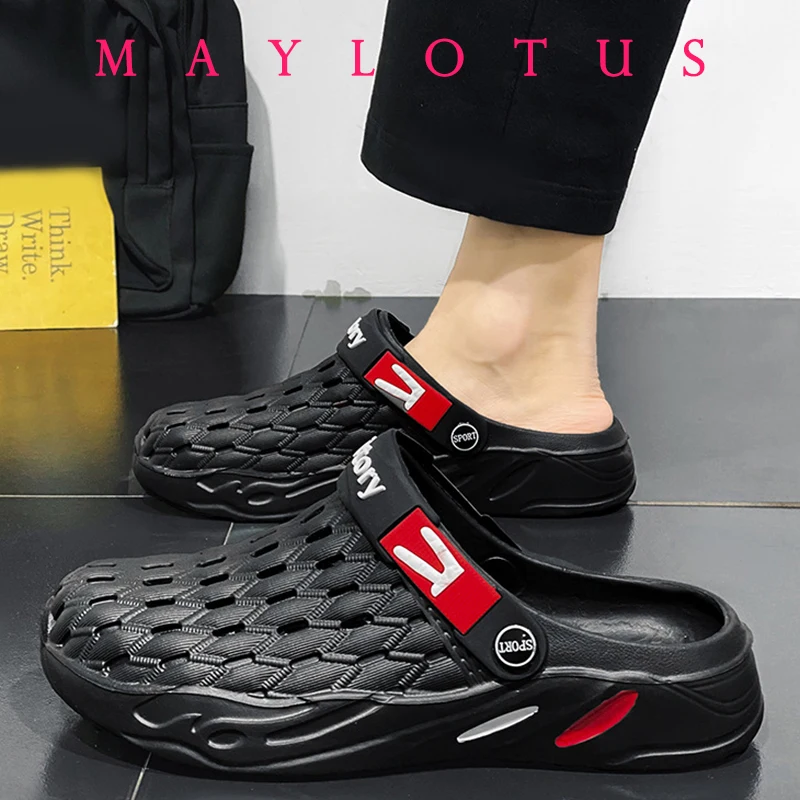 Мужские сандалии Нескользящие плоская подошва износостойкие комнатная и