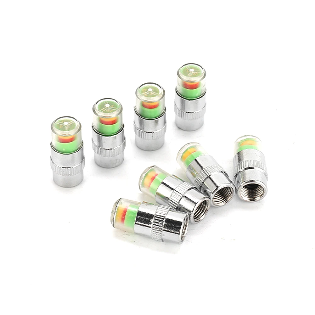 

Tire Pressure Indicator Valve Universal W/ Sensor Indicator Tire Pressur Silver W/Sensor Indicator Universal Durable