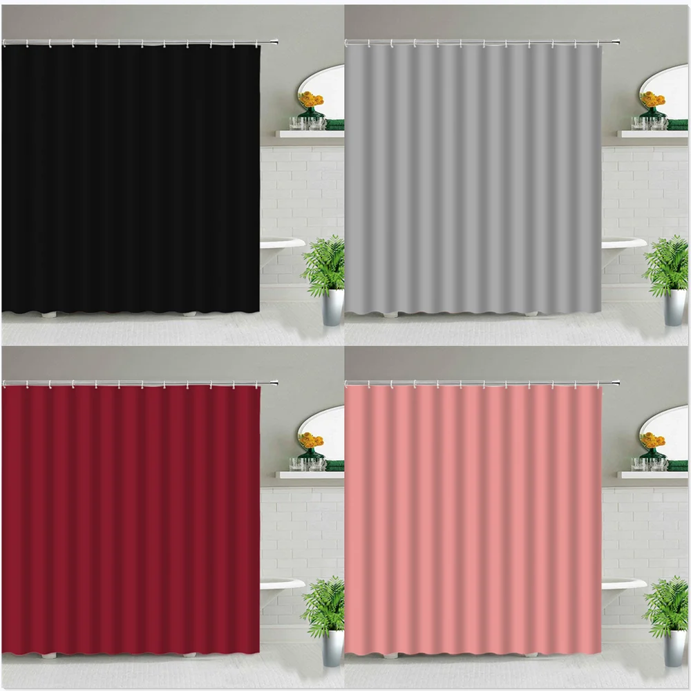 S Bathroom Waterproof Fabric Bath Curtain Set Home Bathtub D