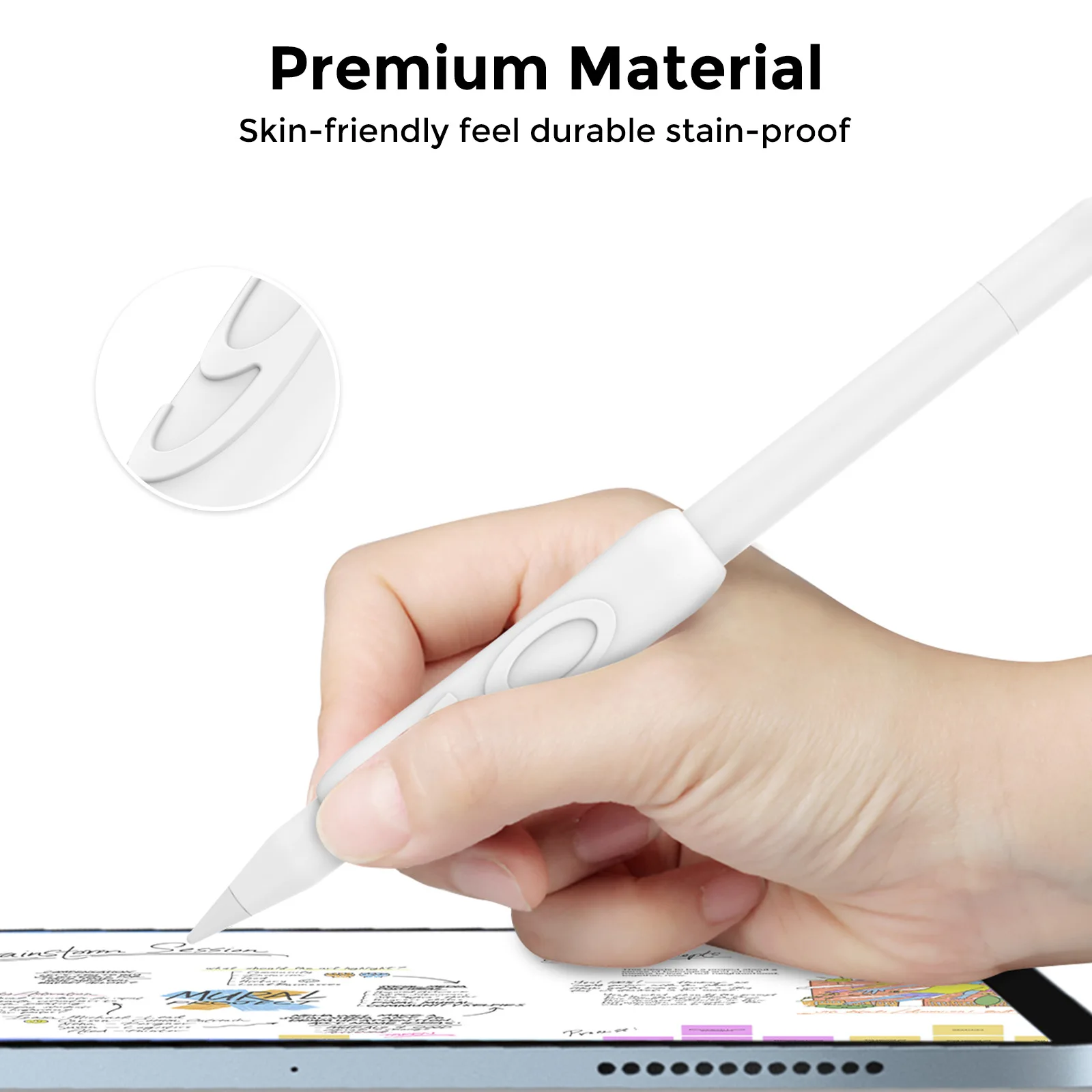 Противоскользящий силиконовый чехол для Apple Pencil USB-C