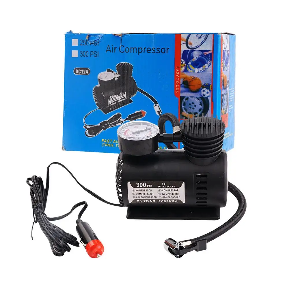 Автомобильный Электрический воздушный насос компрессор для шин 12 В 300psi L6u6