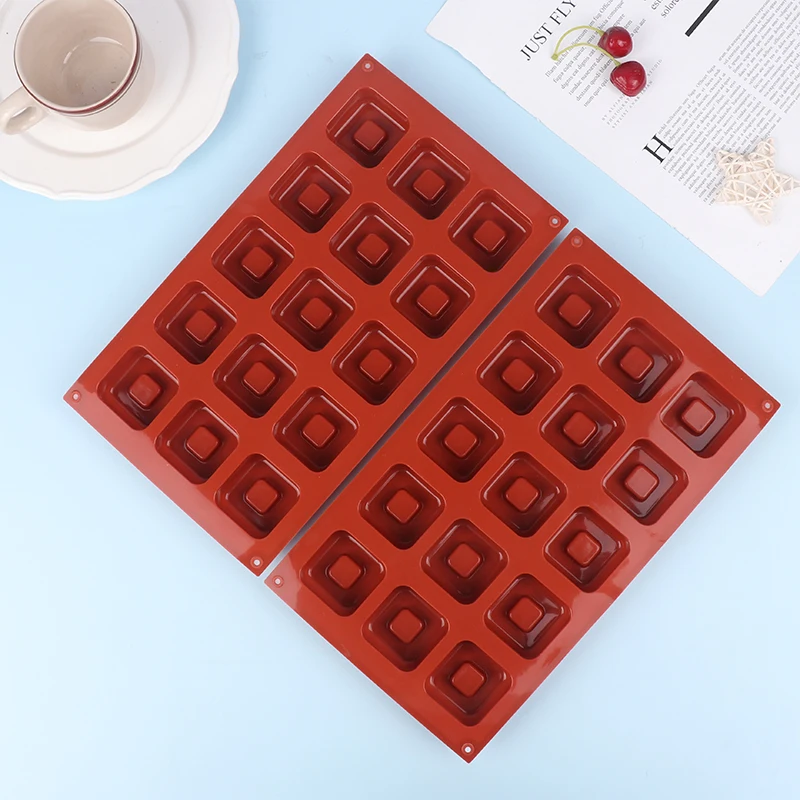 Квадратная силиконовая форма с 15 полостями сделай сам для выпечки торта желе