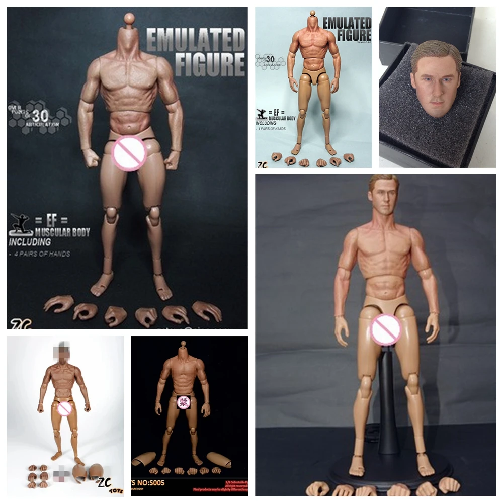 Мышечный фигурный тело JXToy JX01 JX02 JX03 1/6 ZCTOYS S005 S002 TTM1 S006 кукла Гибкая 12-дюймовая модель фигурки мужчины с узкими плечами