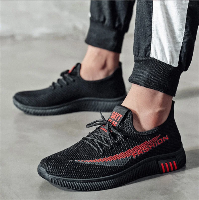 

Men's Shoes Trendy Shoes All-match Men's Walking Shoes Leisure Sports Breathable Flying Woven Shoes Men