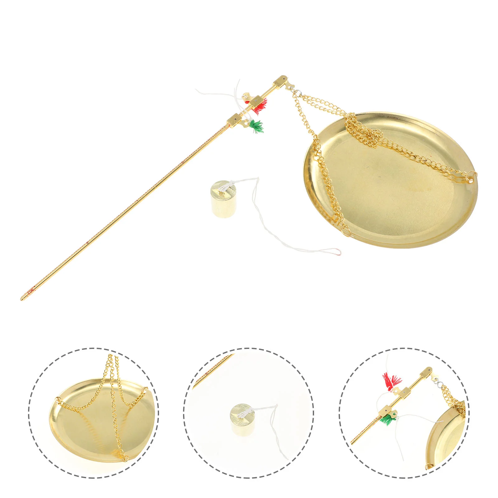 

Scale Gram Chinese Digital Copper Kitchen Traditional Scales Precision Weighs Plate Vintage Round Home Tool Retro Accurate