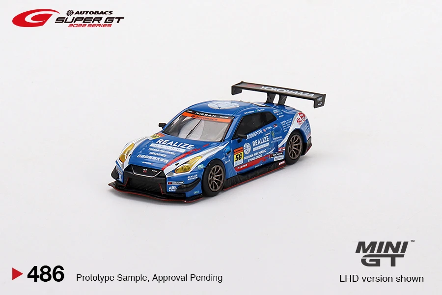 

MINIGT 1:64 Nissan GT-R NISMO GT3 #56 KONDO RACING 2022 MGT00486-L Alloy Die Cast Sports Car Model Collection