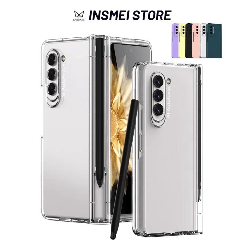

Чехол для Samsung Galaxy Z Fold 5 4 3, роскошный чехол с полной защитой, с [съемным S держателем ручки и ручкой], TT