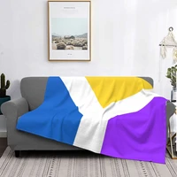 y flag blanket bedspread ultra soft warm quilt sofa bed flannel bedding picnic velvet gift