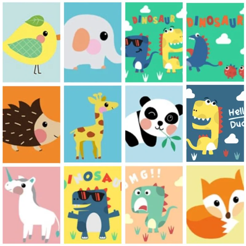 

5D Diy Diamond Painting Cartoon Cute Animal Full Rhinestones Embroidery Mosaic Art Cross Stitch Kit Home Decor New Arrivals 2023