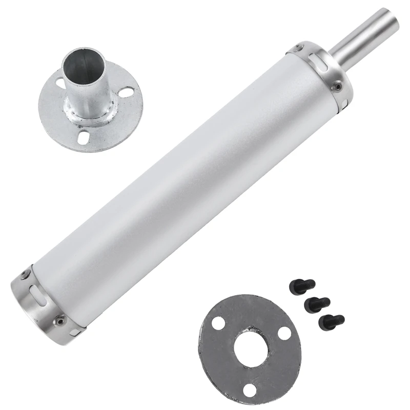 

Tail Throat Exhaust Pipe Muffler Bend Tail Pipe Motorcycle Supplies Parts Silver