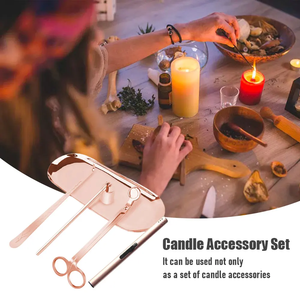 

Wick Trimmer Candle Accessory Set Stainless Steel Home Decoration Gift Scissors Portable Banquet Extinguisher Incense Sticks