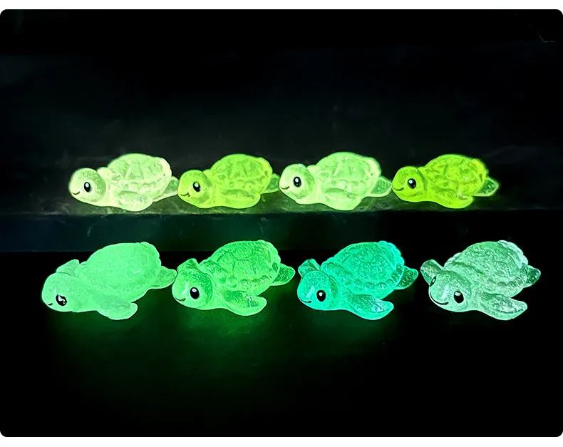 

Миниатюрные флуоресцентные фигурки черепашек