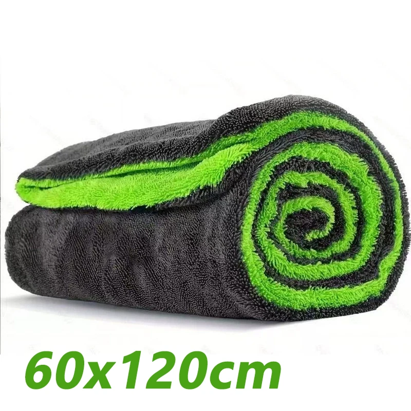 

Ультратолстое Полотенце Для Сушки Автомобиля 1400GSM, 60x120 См, Мягкое, Высокоабсорбирующее, Из Микрофибры, Для Детейлинга