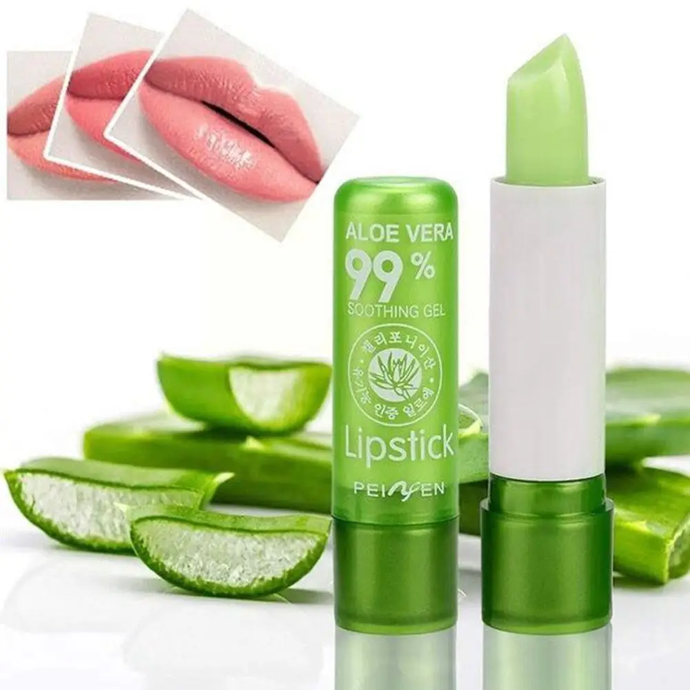 

Moisturizing Lip Balm Long-Lasting Natural Aloe Vera Long Color Anti Mood Lipsticks Aging Nourishing Lipstick Changing Last J0M6
