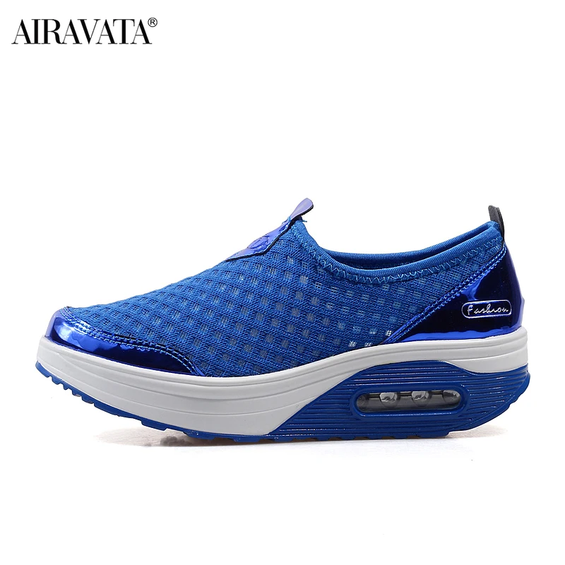 NEW Women Shake Shoes Air Cushion Flatform Walking Shoes Women Outdoor Mesh Breathable Chunky Sneakers  Zapatos Deportivos